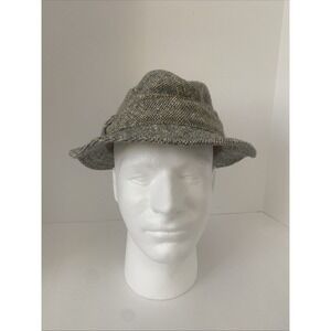 Vintage Tweed Irish Walking Hat 100% Wool Size Small Hats of Ireland Castlebar